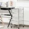 4 Drawer Rolling Storage Cart With Wheels Slim Organizer Steel Frame PP Drawers For Office Home Kitchen